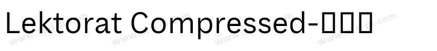 Lektorat Compressed字体转换